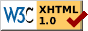 &iexcl;XHTML 1.0 Estricto v&aacute;lido!